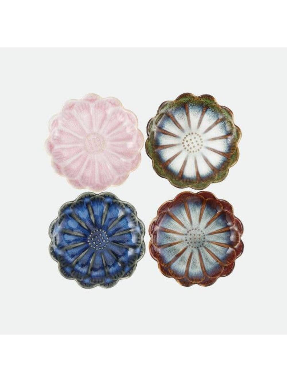 Floral Trinket Dishes – Set of 4